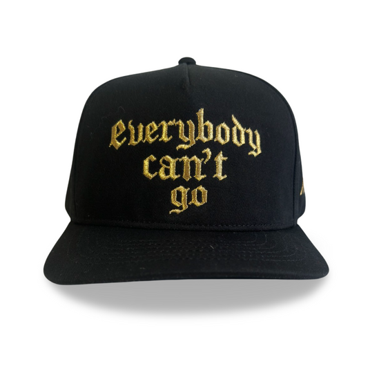 Everybody Can’t Go Cap (Black/ Gold)