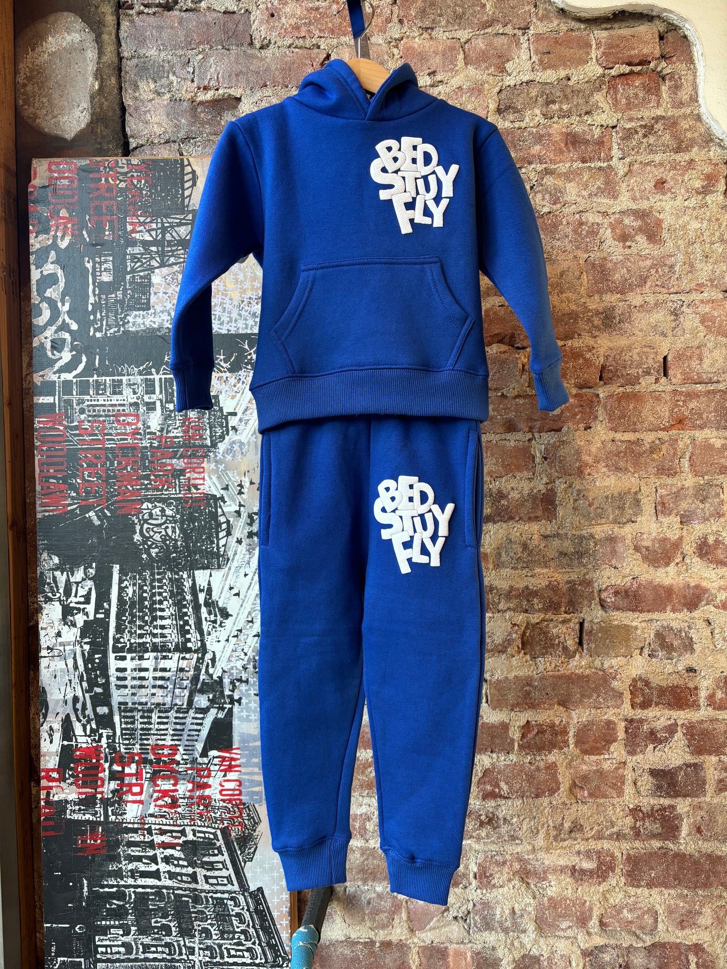 Bedstuyfly Kids Studio Sweatsuit (Royal Blue)