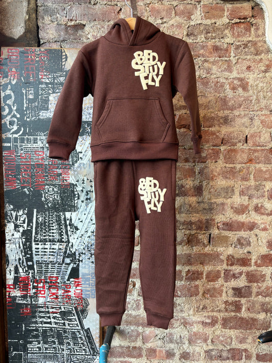 Bedstuyfly Kids Studio Sweatsuit (Brown)