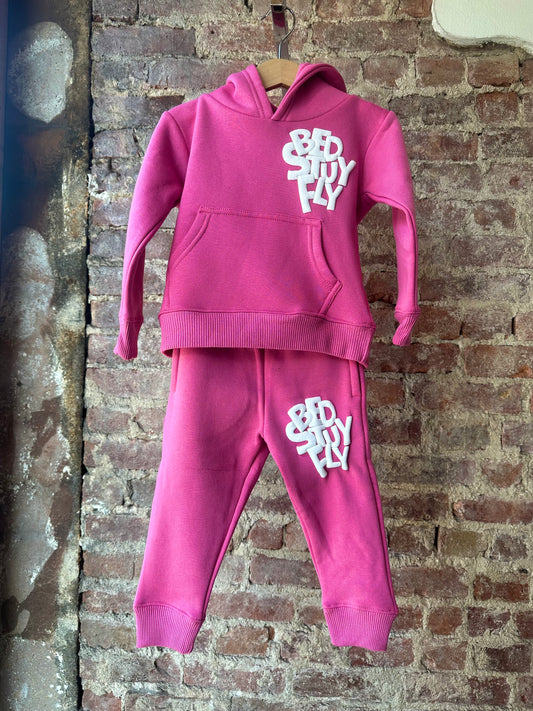 Bedstuyfly Kids Studio Sweatsuit (Pink)