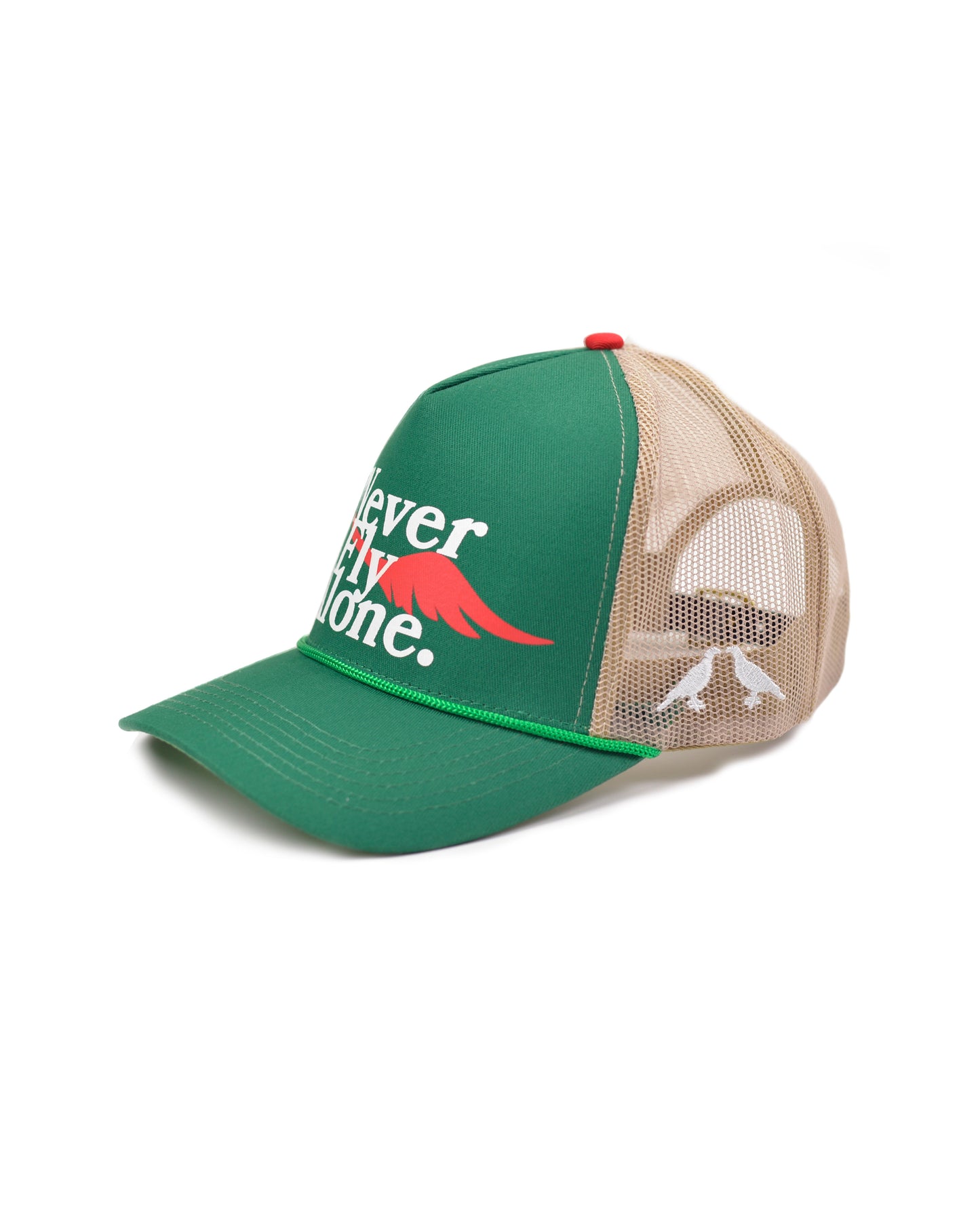 Never Fly Alone Trucker (Green)