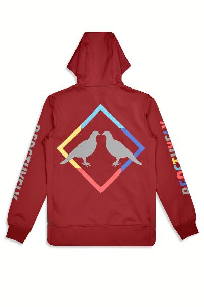 2.0 Runner Hoodie Burgundy Bedstuyfly