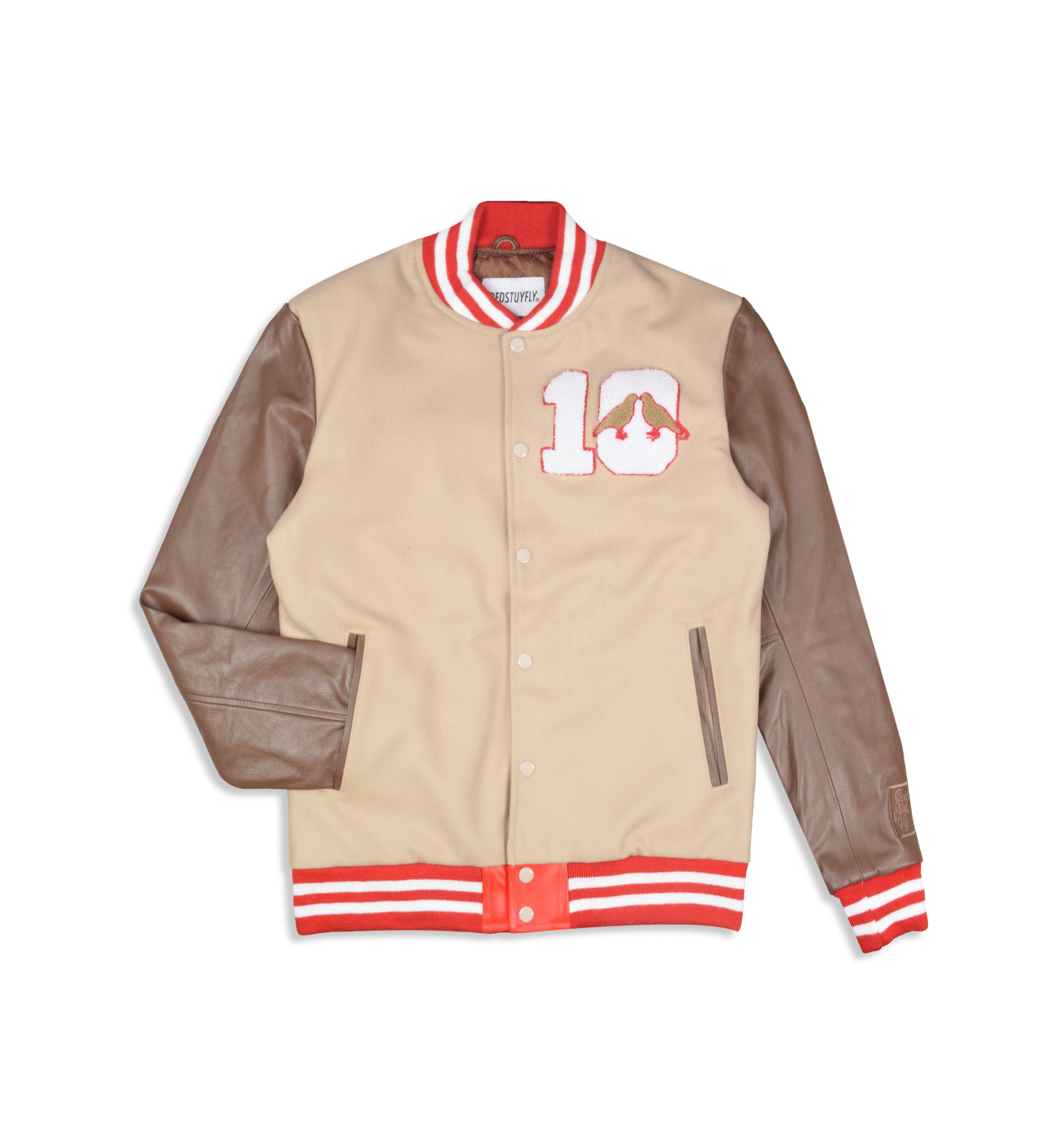 Brooklyn 10 Varsity Jacket (Tan)